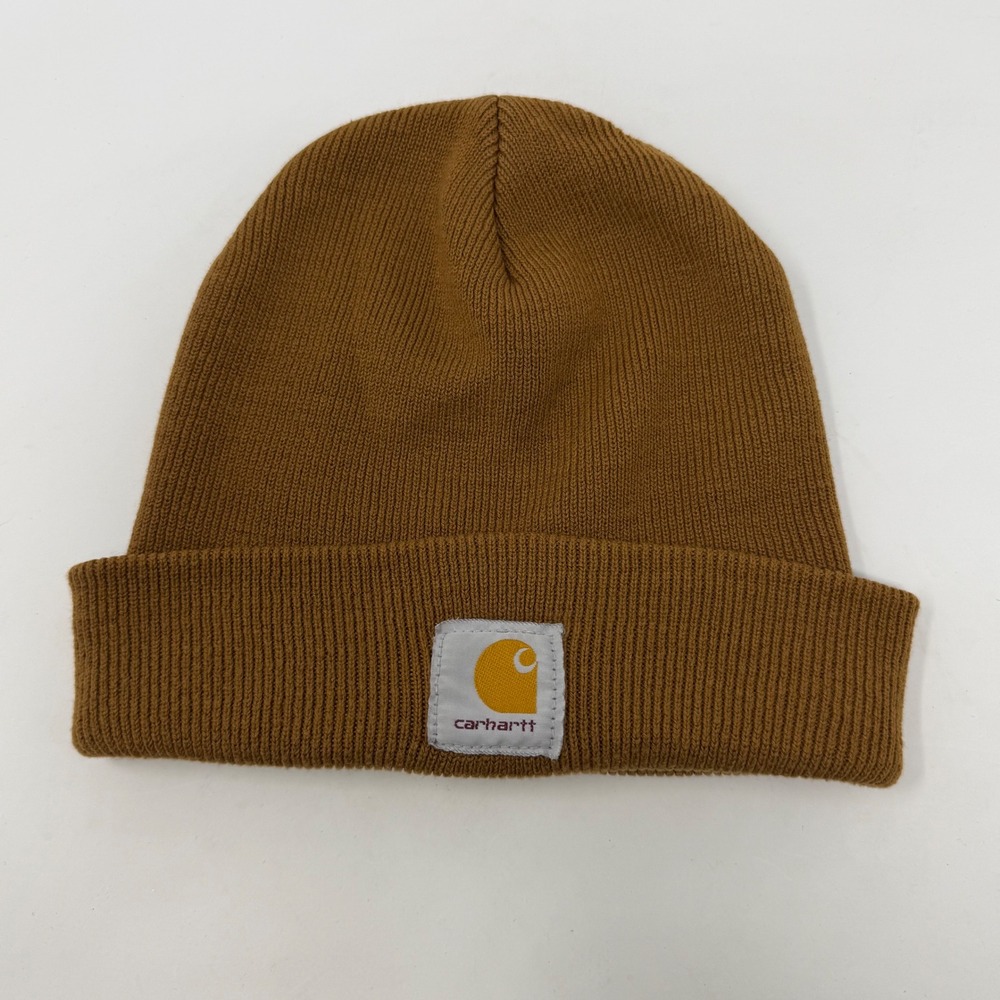 Carhartt A18 Brown Acrylic Knit Watch Hat Beanie Made in USA One Size Fits All